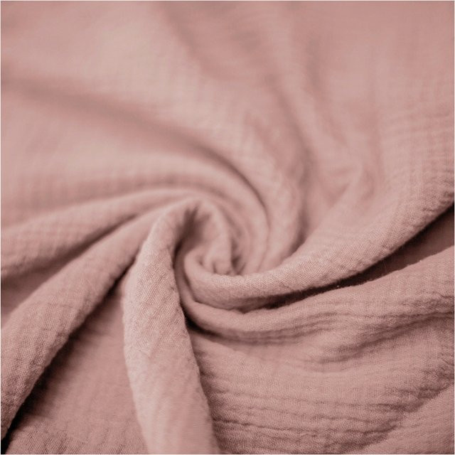 Julius Zöllner Babydecke Terra Musselin aus Baumwolle, B/B: 70 x 100 cm, Braun/Rosa - Bild 1