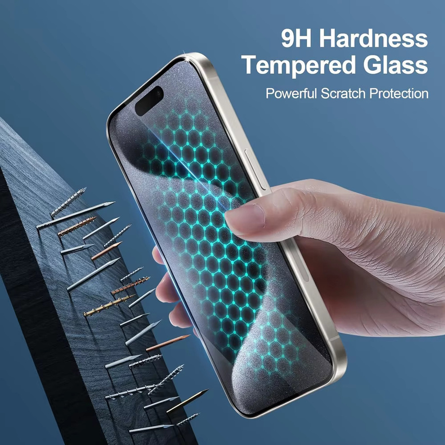 Apple iPhone Schutzfolie aus gehärtetem Glas, transparent, 1-4 Stück - Bild 5