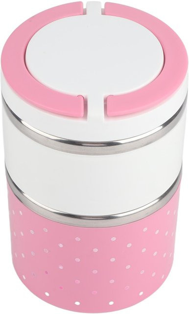 TOMTOP JMS Thermo Lunchbox aus Edelstahl, isoliert und auslaufsicher, Weiß - Bild 1
