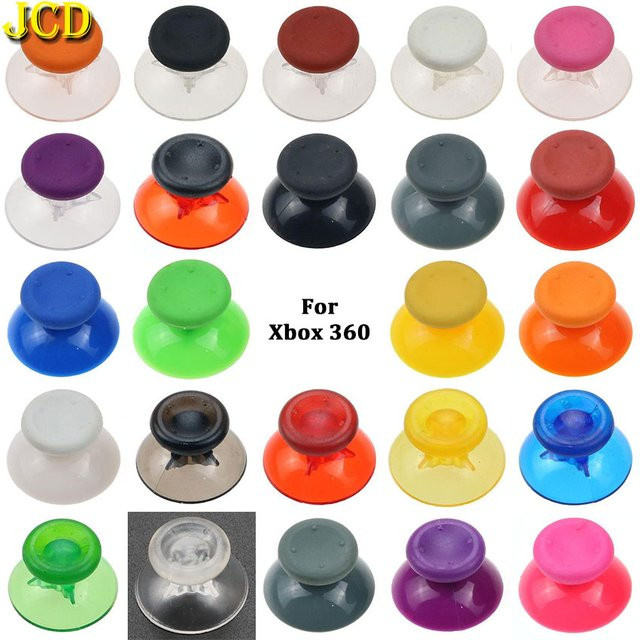 JCD 2 Stück Analog Joystick Thumb-Stick Grip Caps für Microsoft Xbox 360 Controller in Grau - Bild 1