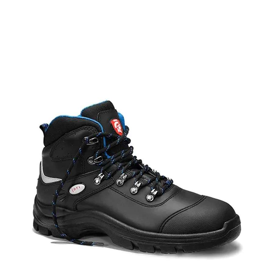 Elten Sicherheitsschnürstiefel Rocky S3 aus Rindleder in Schwarz und Blau, Größe 42 - Bild 2