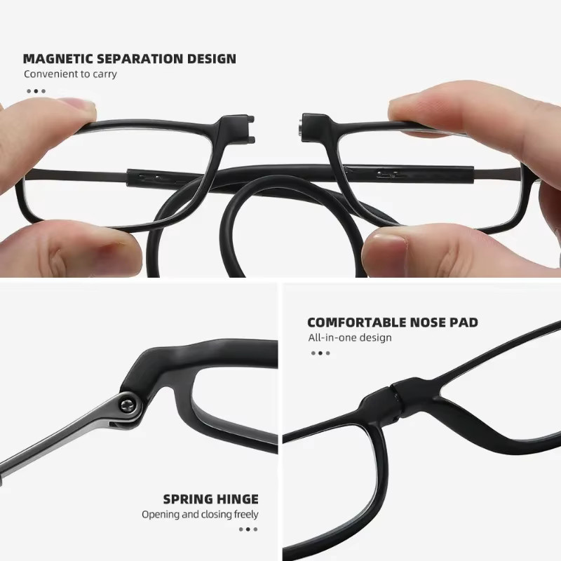 DML Lesebrille, Unisex, rectangular, black, +1,5 - Bild 2