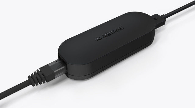 Airtame AT-PoE PoE Adapter in Schwarz mit USB-A und Ethernet/LAN - Bild 1