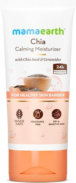 Mamaearth Chia Feuchtigkeitscreme mit Ceramiden, 80 g, Empfindliche Trockene Haut - Bild 1