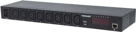 Intellinet Intelligent 8-Port PDU Rackmountable C13 Stromverteilungseinheit Schwarz mit Überwachung von Strom, Temperatur und Luftfeuchtigkeit via Ethernet - Bild 1
