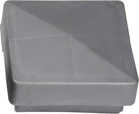 FLORAWORLD Pfostenkappe quadratisch in Silber, B/T/H: 6 x 6 x 3 cm - Bild 1
