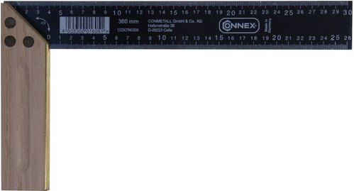 Connex Schreinerwinkel aus Stahl in Blau, Breite: 30 cm - Bild 1