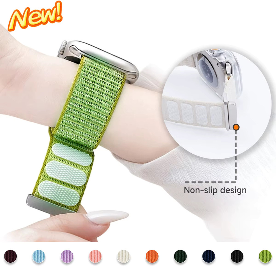 OAKCHARM Uhrenarmband Nylon, Bergmuster, grün - Bild 2