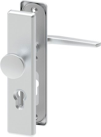 BASI Schutzbeschlag SB 7500 ES0 Wechsel-Garnitur aus Aluminium in Silber - Bild 1