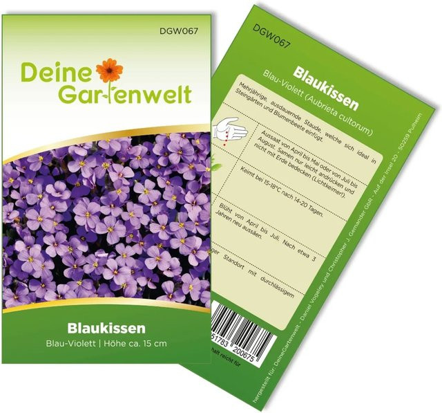 Deine Gartenwelt Blaukissen Violett Blumensamen für Frühling und Sommer - Bild 1