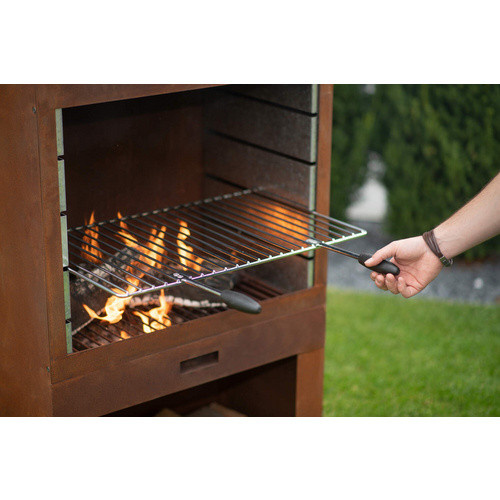 Westmann Gartenkamin in Braun, B/H/T: 70 x 229 x 41 cm - Bild 8