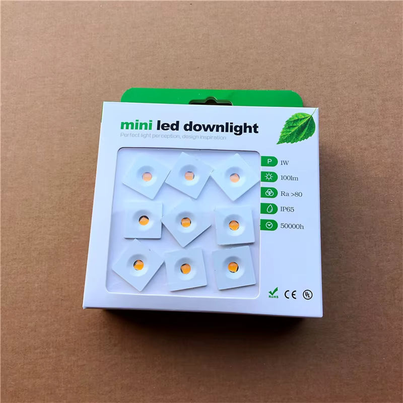 YRANK LED Mini Downlight IP65 wasserdichter Einbaustrahler in Weiß für Schrank und Küche, 1W, DC12V - Bild 4