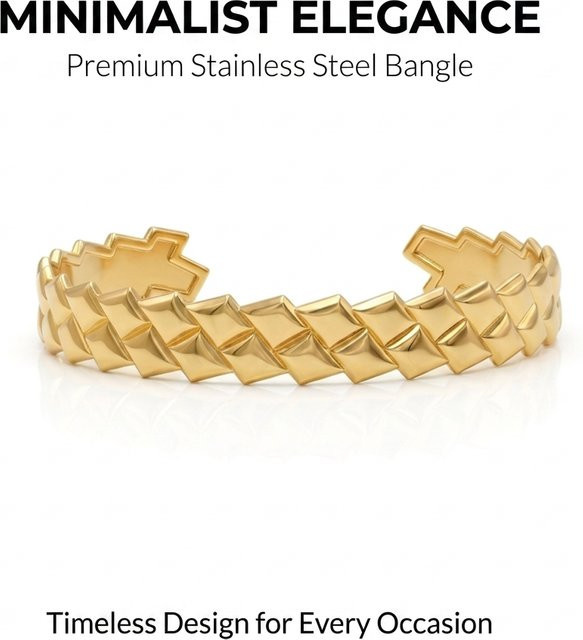 JP One Armband, Edelstahl, Gold, Damen, Rhombisch - Bild 1