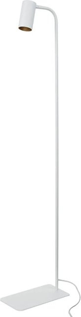 Licht-Erlebnisse Stehleuchte modern in Weiß und Gold aus Metall mit GU10 Fassung, Höhe: 126 cm - Bild 1