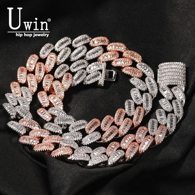 Uwin Halskette, Bicolor, Zirkonia, Unisex - Bild 1