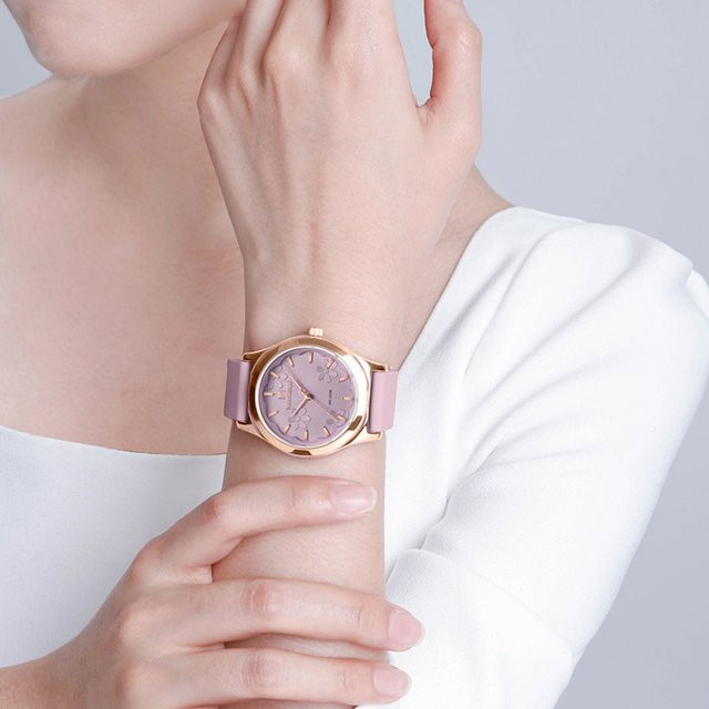 NAVIFORCE Armbanduhr Quarz, Silikon, Weiß, Roségold, Damen - Bild 1
