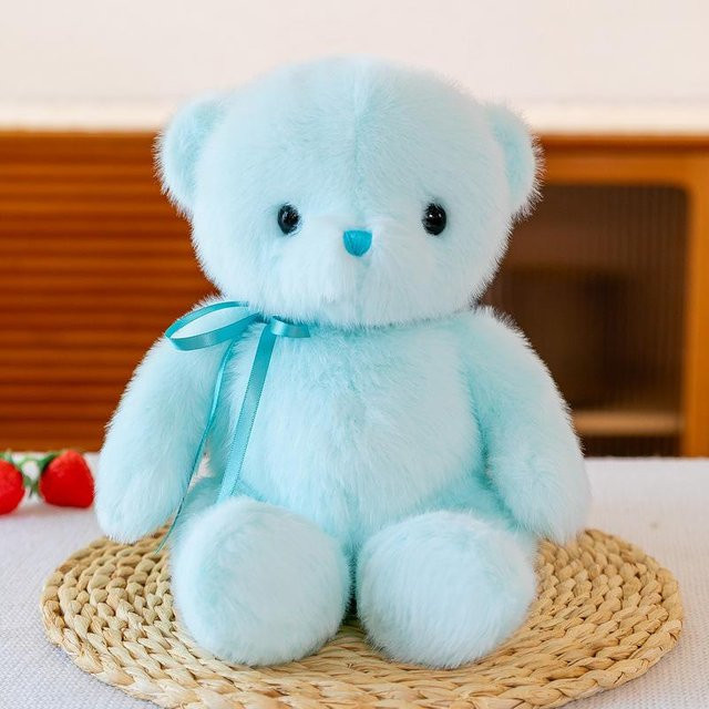 Hug baby Teddybär, Plüschtier, Braun, Blau - Bild 1