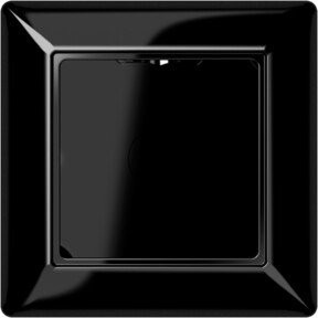 Jung AP-Kappe 1-fach mit angeformtem Rahmen in Schwarz AS 581 A - Bild 1