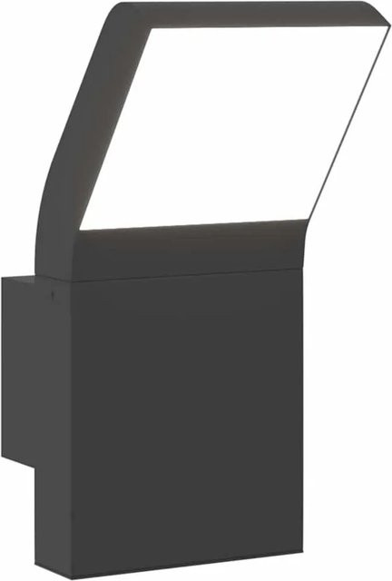 vidaXL LED-Außenwandleuchte aus Aluminiumdruckguss in Schwarz für Garten, Einfahrt und Veranda, IP54, Warmweiß - Bild 1