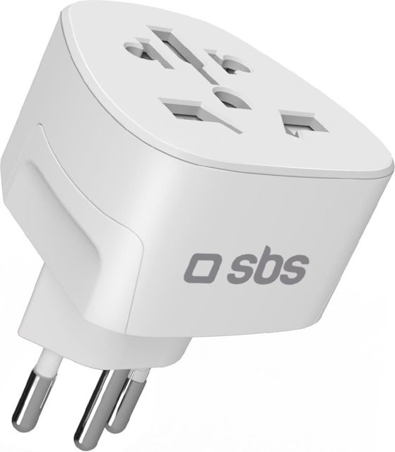 SBS Universal-Reiseadapter Typ J mit Schweizer Stecker in Weiß - Bild 1