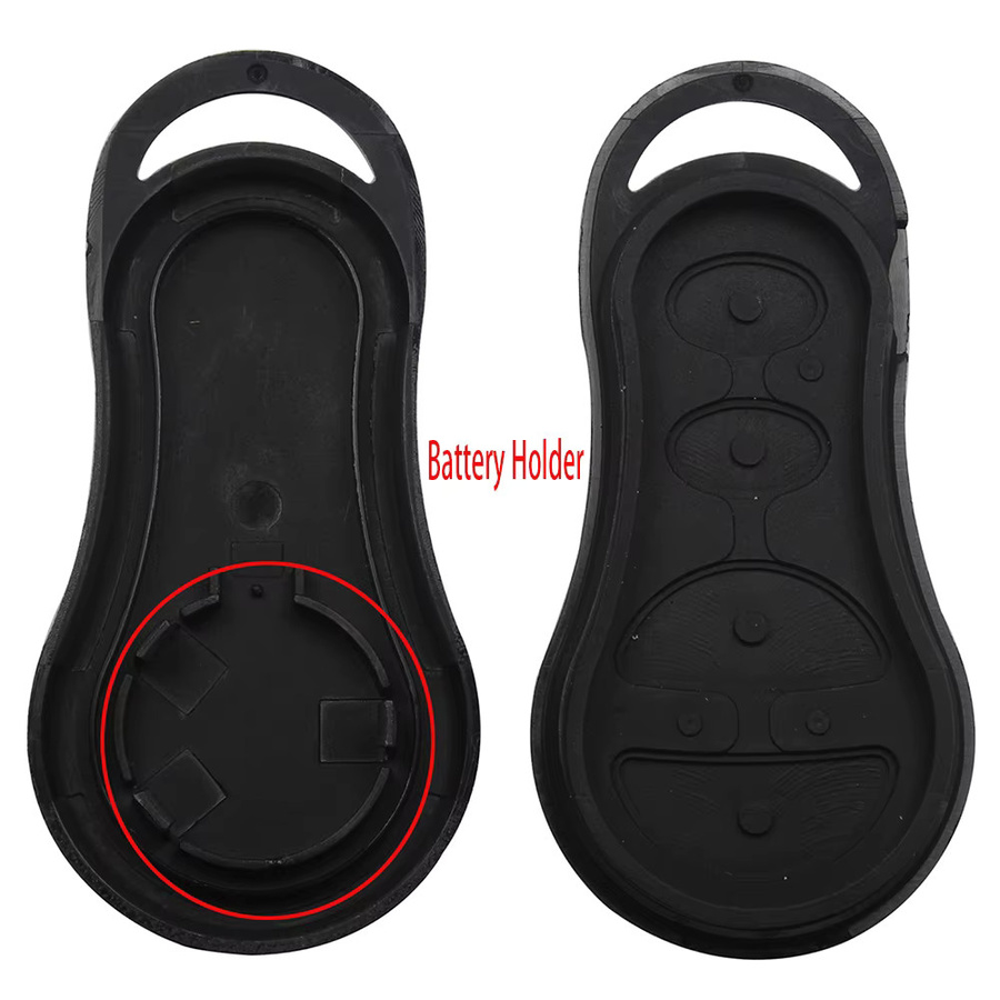 Jingyuqin Auto Schlüssel Shell Fernbedienung Abdeckung für Jeep Grand Cherokee Voyager Cruiser und Dodge Ram Dakota, Schwarz - Bild 3