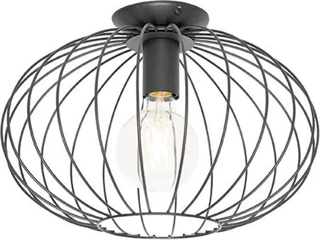 QAZQA Design-Deckenleuchte Margarita in Schwarz, dimmbar, E27, Up-Down-Beleuchtung aus Metall - Bild 1