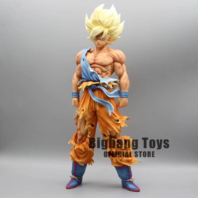 Bandai Dragon Ball Z Anime Figur Super Saiyajin Goku Statue aus Kunststoff, mehrfarbig, Höhe: 28 cm - Bild 2
