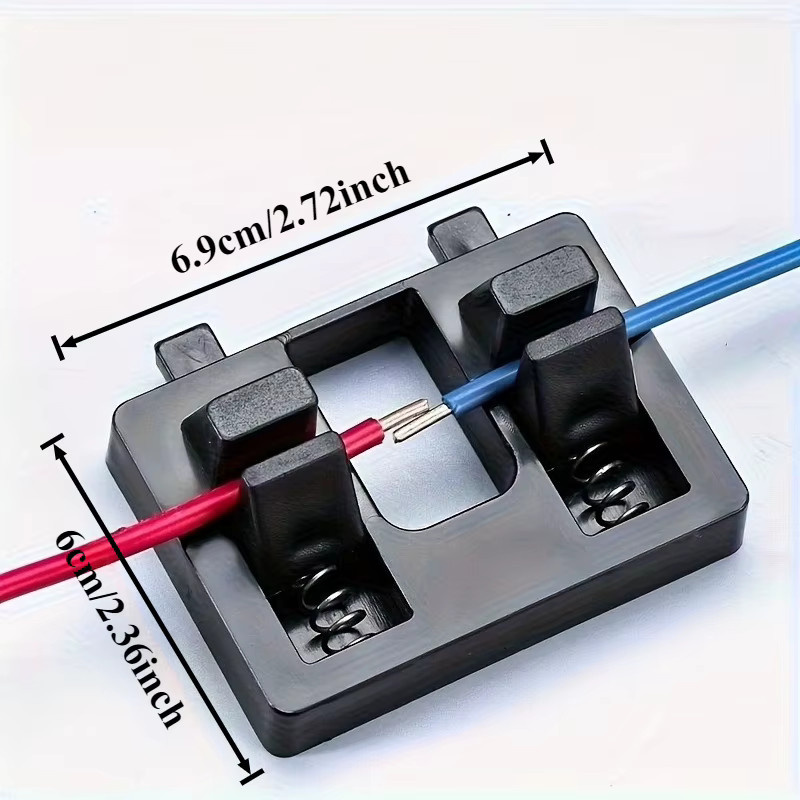 2 Stück DUTRIEUX Schweißklemmen in Schwarz, multifunktionale Federklemmen, hitzebeständig und rutschfest, verstellbare Drahtfixierer für Elektriker und Bauarbeiten - Bild 3