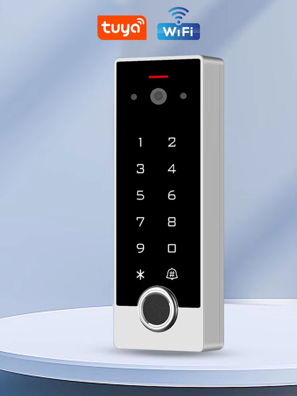 Asia-Teco Video-Gegensprechanlage mit WLAN, Fingerabdruck-Zugangskontrolle und Tastatur-Türöffner zur Steuerung über die Tuya-App ohne Monitor - Bild 6