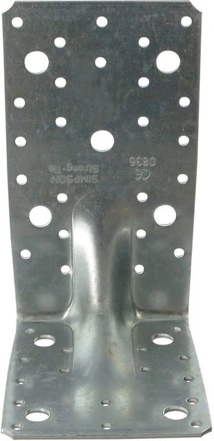 Simpson Winkelverbinder E20/3 mit Rippe aus feuerverzinktem Stahl, Farbe: Silber, B/T/H: 17,0 x 11,3 x 9,5 cm - Bild 1