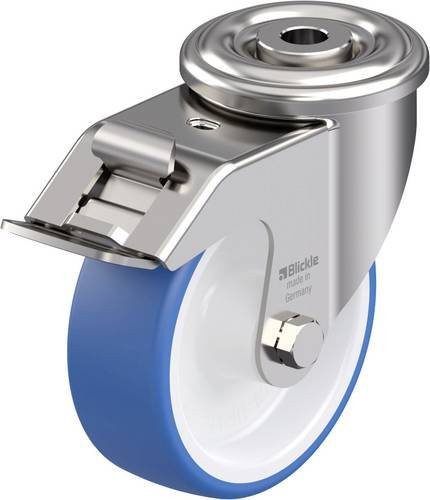 Blickle LEXR-POTHS 100G-FI Edelstahl-Lenkrolle mit Rad-Durchmesser 100 mm und einer Tragfähigkeit von max. 150 kg - Bild 1