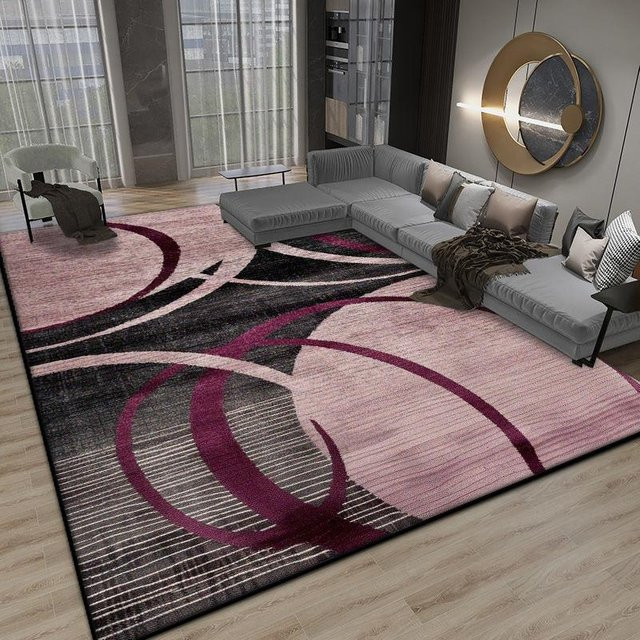 Karpetti Wohnzimmerteppich Nordisch Abstrakt, Weicher Flauschiger Teppich für Schlafzimmer und Büro, Rutschfest und Waschbar, B/T: 160 x 200 cm - Bild 1