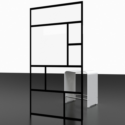 Schulte Badewannenfaltwand Komfort 1-teilig Mattschwarz B: 80 cm, H: 140 cm - Bild 3