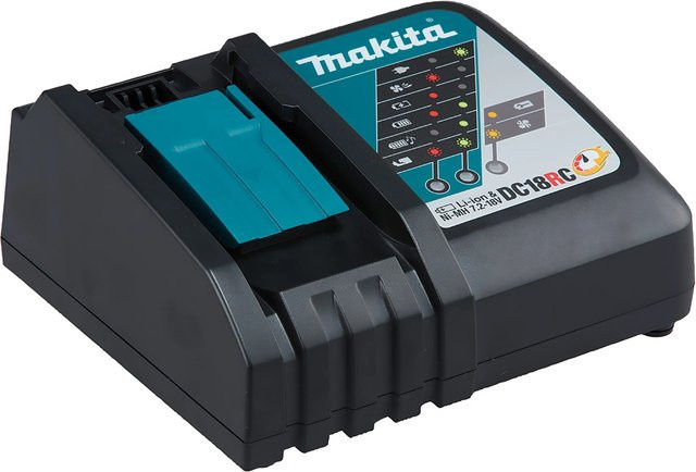 Makita DC18RC Schnellladegerät für Li-Ion Akkus in Schwarz - Bild 5