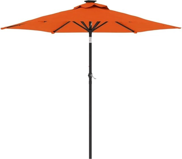 vidaXL Sonnenschirm aus Polyester und Stahl in Terracotta, B/T/H: 225 x 225 x 212 cm - Bild 1