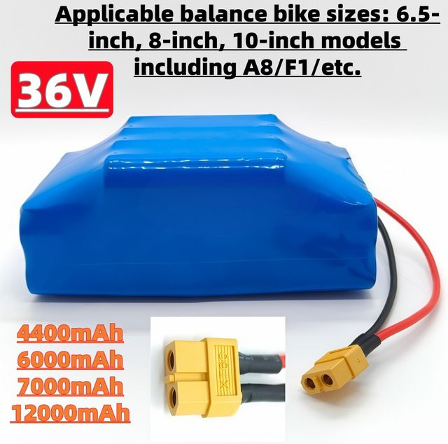 Roza Cinnie Lithium-Ionen-Akku 36V 6,0Ah in Blau für Elektroroller mit 6,5-Zoll-, 8-Zoll- und 10-Zoll-Rädern (Modelle A8/F1) - Bild 1