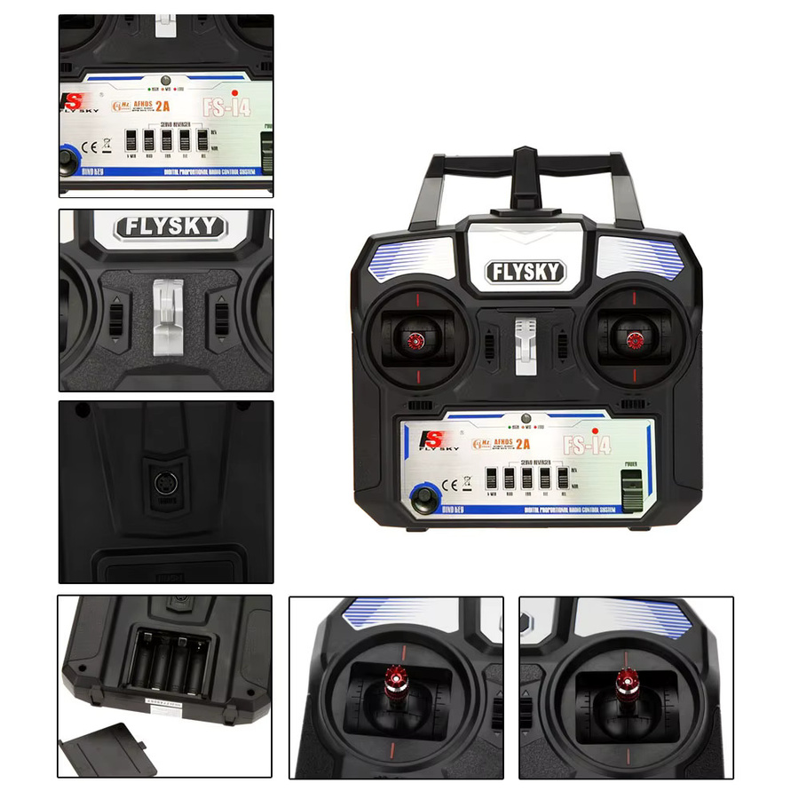 Flysky FS-i4 AFHDS 2A 2,4GHz 4-Kanal Funksystem Sender, mit FS-A6 Empfänger, ab 14 Jahren - Bild 3
