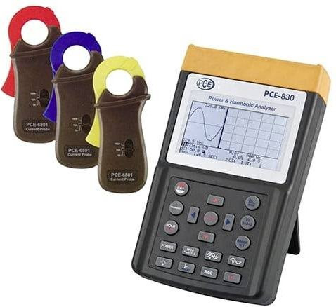PCE Instruments Leistungs-Netzstöranalysator PCE-830-1 in Schwarz - Bild 1
