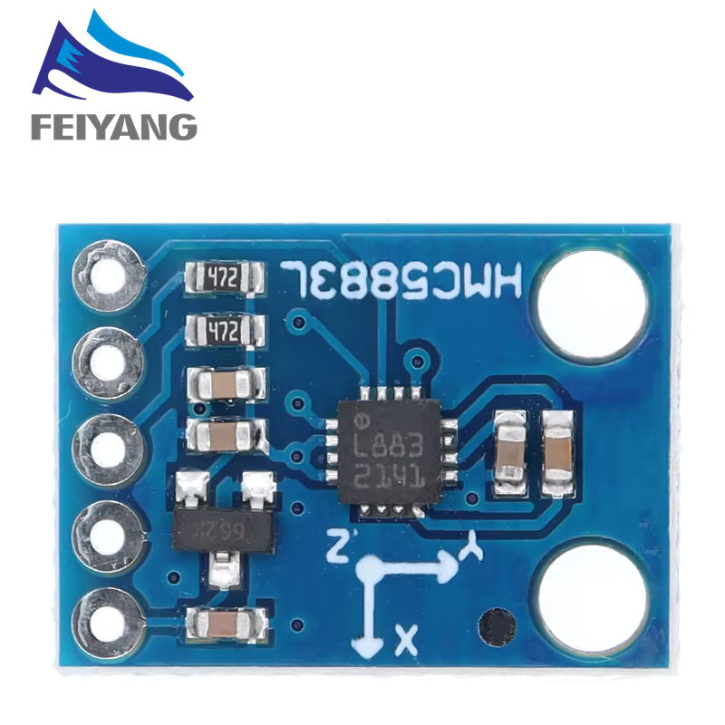 SAMIROB GY-273 HMC5883L Dreiachsen-Kompass Magnetometer-Sensormodul in Blau für Arduino - Bild 3
