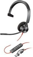 HP Poly Blackwire 3310 On-Ear Headset Mono Schwarz mit USB-C und Mikrofon-Rauschunterdrückung - Bild 1
