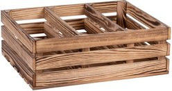 iWerk Gewürzregal aus Holz in braun-geflammter Optik, B: 40 cm, H: 50 cm, T: 17 cm - Bild 1