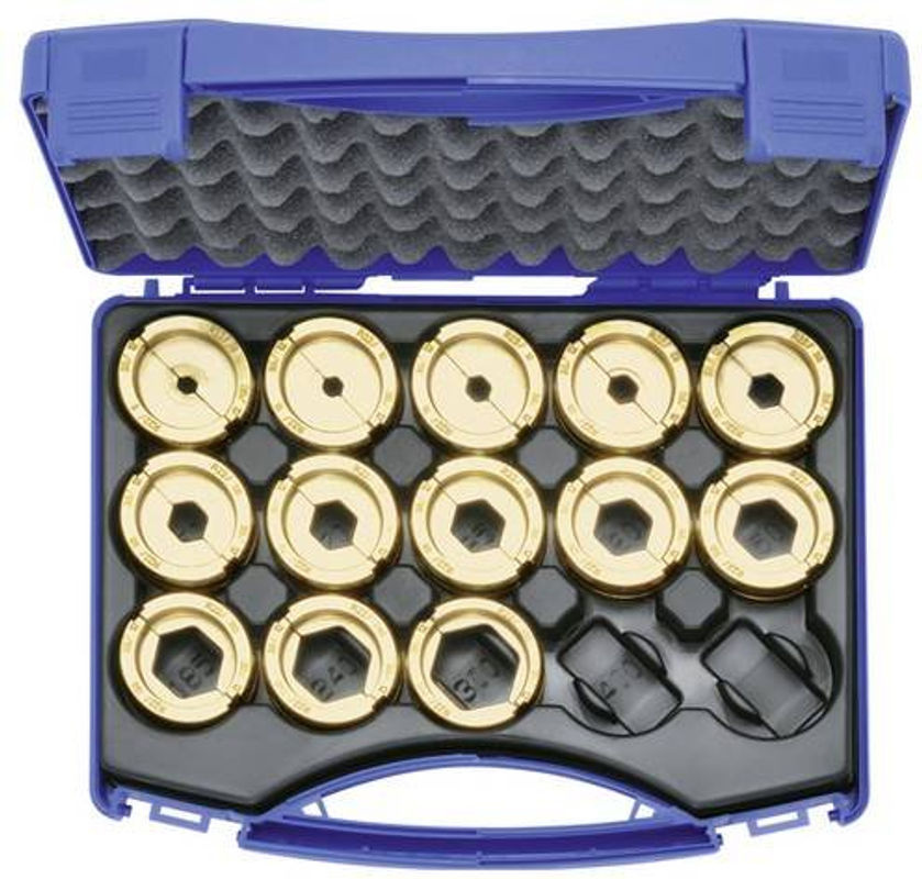 Klauke R22SET Presseinsatz für Klauke Zangen, Querschnitt 6 bis 300mm², Farbe Gold - Bild 2