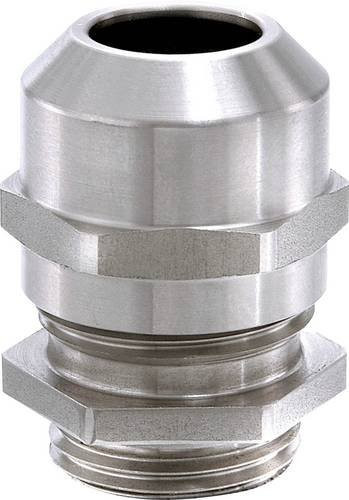Wiska Kabelverschraubung mit Zugentlastung und Dichtung, M40, Edelstahl, Silber, 5er-Pack - Bild 1