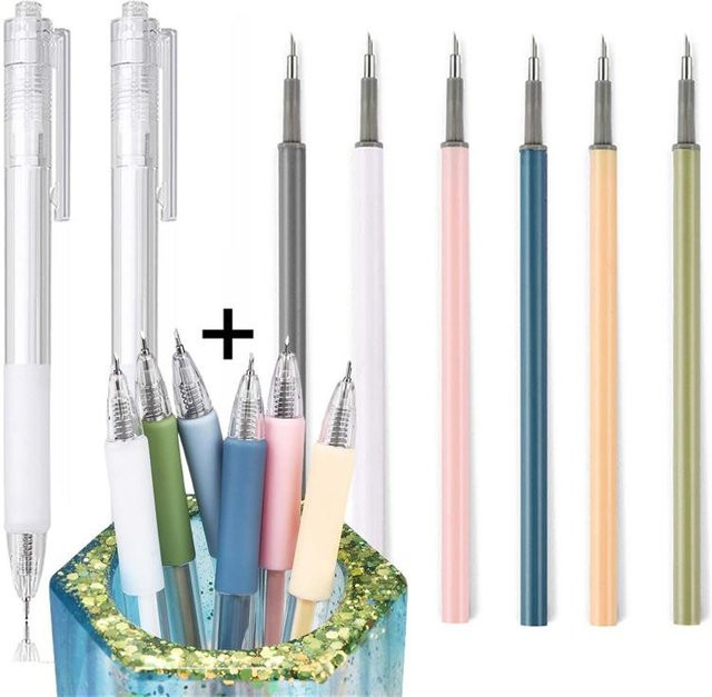 DIY Handwerk Set mit Präzisions-Utility-Messer, Papierschnittmesser und Nachfüllset für Washi Tape und Aufkleber - Bild 1