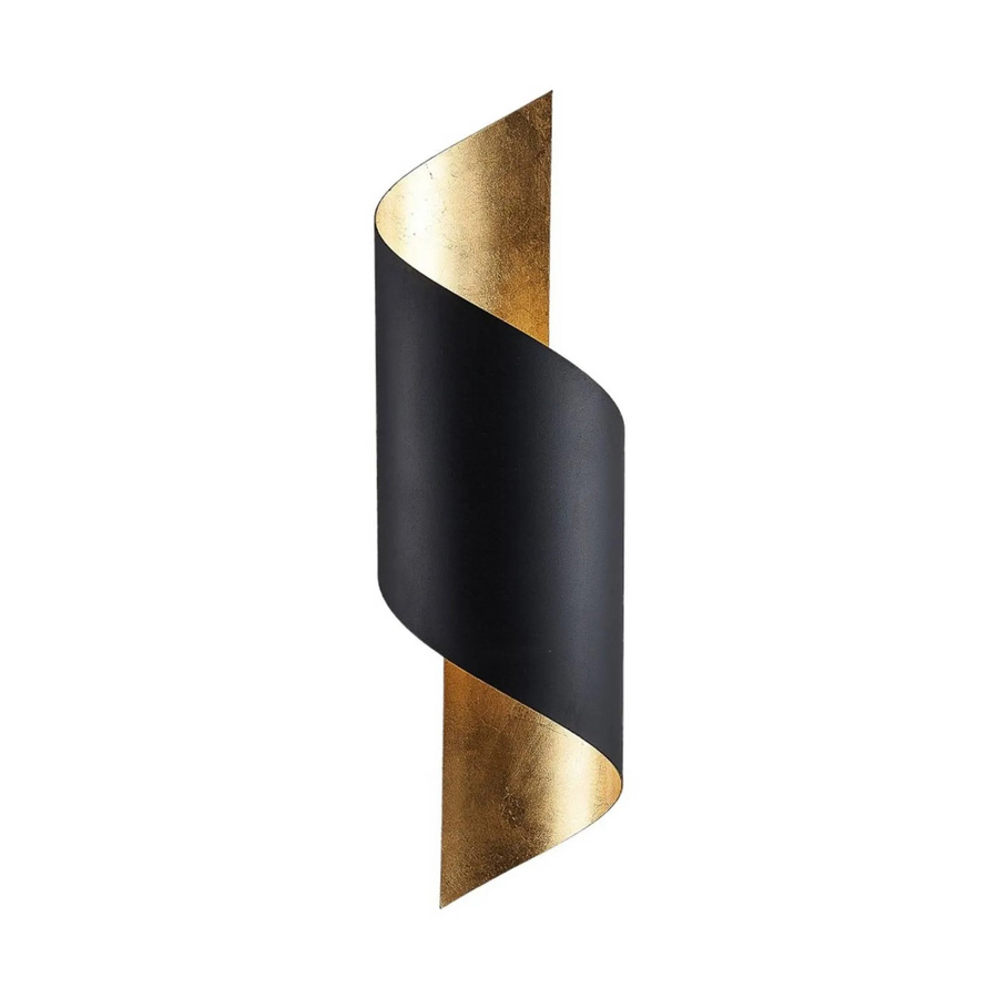 Lindby Wandleuchte Vanni Modern Schwarz aus Metall 1-flammig E27 - Bild 2