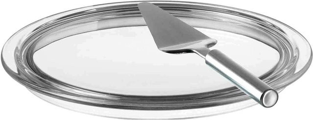 Leonardo Tortenplatte und Tortenheber Ciao aus Glas und Edelstahl, transparent, Durchmesser: 31,5 cm - Bild 1
