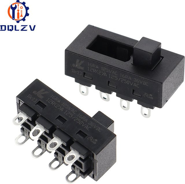 LQ-103H Kippschiebeschalter 8 Pin 3 Positionen 12 A 250 V Schwarz - Bild 1