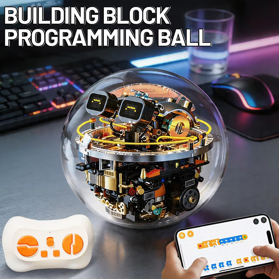 CONUSEA Programmierbarer Sci-Fi Roboterball, Bausatz, mit Fernsteuerung - Bild 2