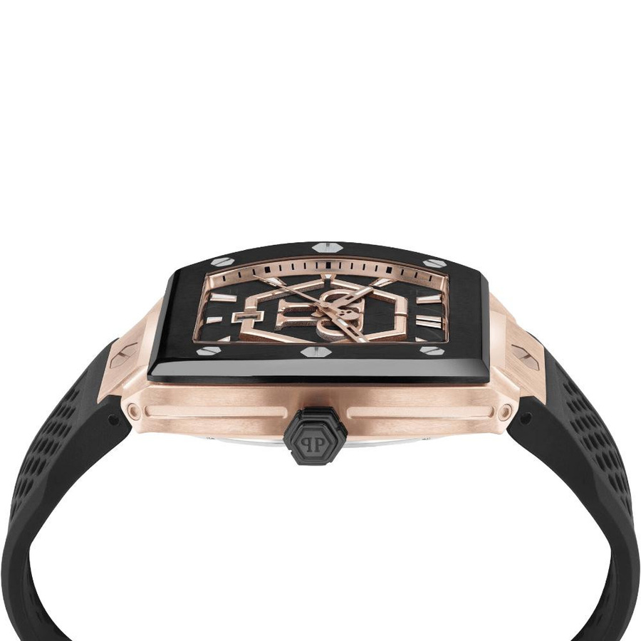 Philipp Plein Herrenuhr The Hexagon Phantom, Quarz, Edelstahl, 44 mm, Schwarz - Bild 4