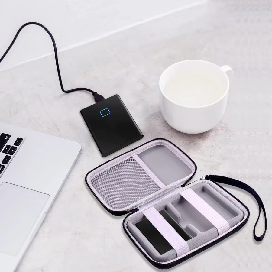 Schutzhülle kompatibel mit Samsung T7 und T7 Touch Portable SSD in Schwarz und Blau von Carr - Bild 6
